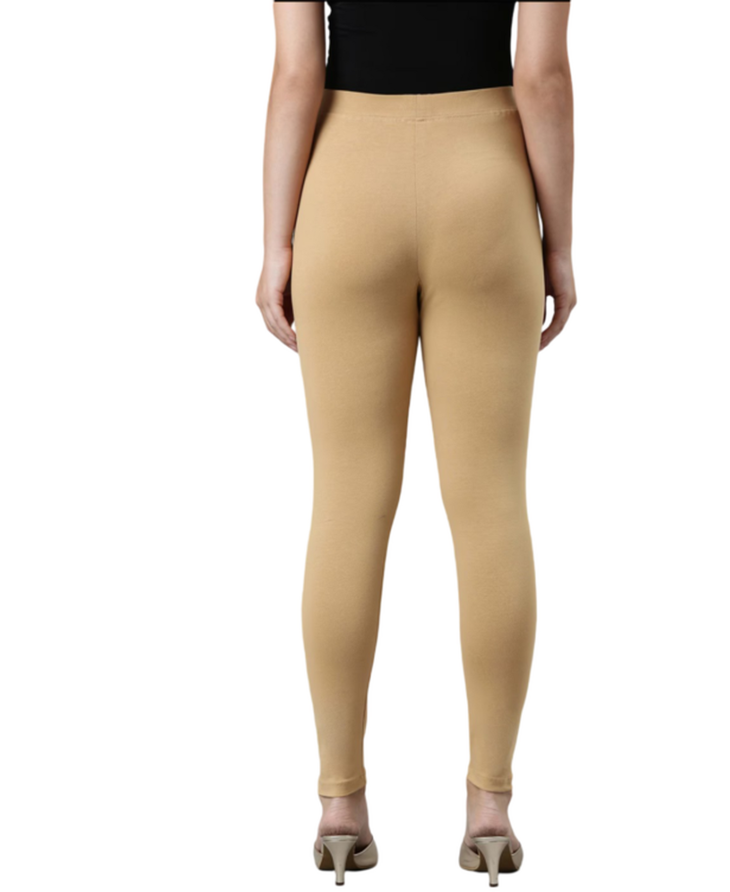 JC’s Premium Beige Ankle-Length Leggings