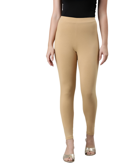 JC’s Premium Beige Ankle-Length Leggings