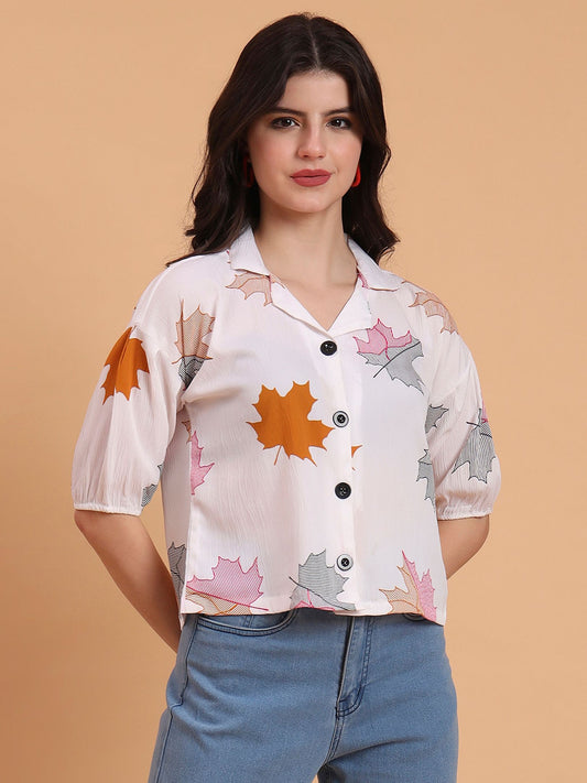 Off White Readymade Crocks Shirt: Designer Printed on Delta Fabric