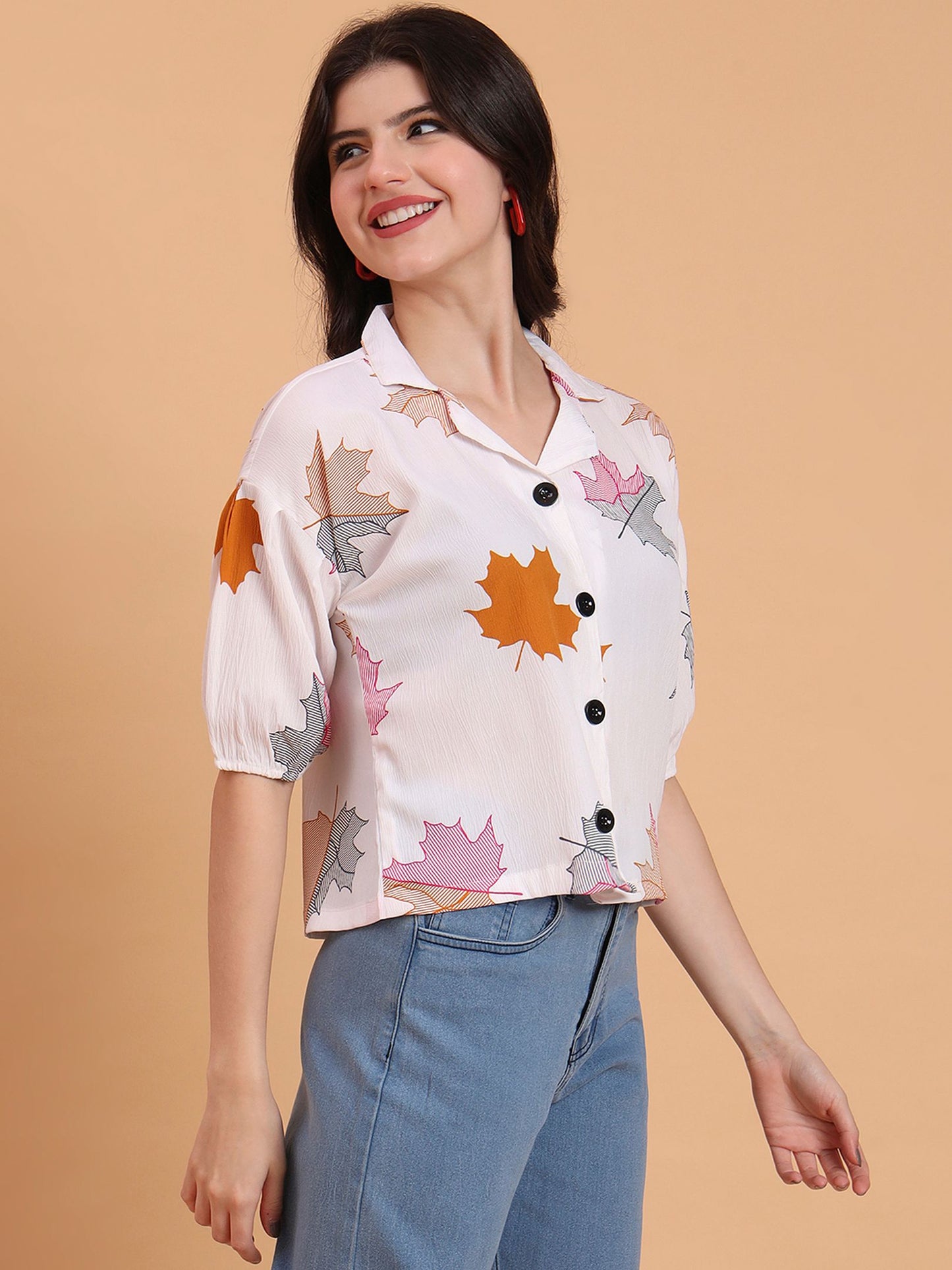 Off White Readymade Crocks Shirt: Designer Printed on Delta Fabric