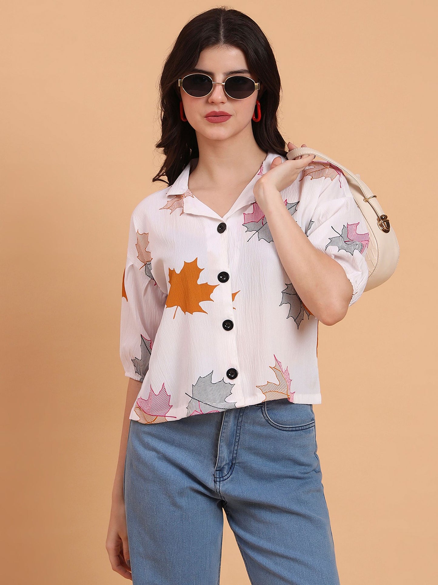 Off White Readymade Crocks Shirt: Designer Printed on Delta Fabric