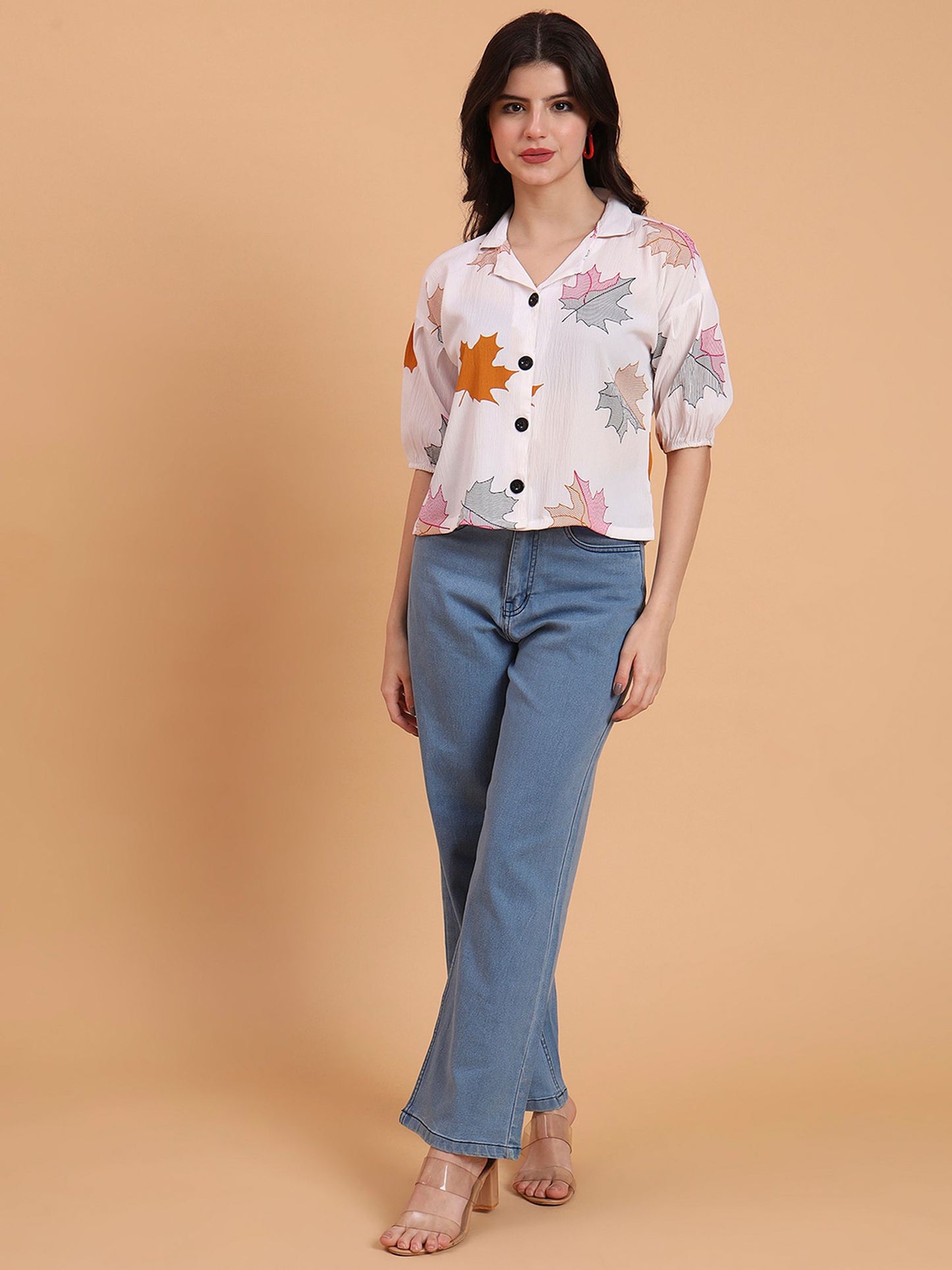 Off White Readymade Crocks Shirt: Designer Printed on Delta Fabric