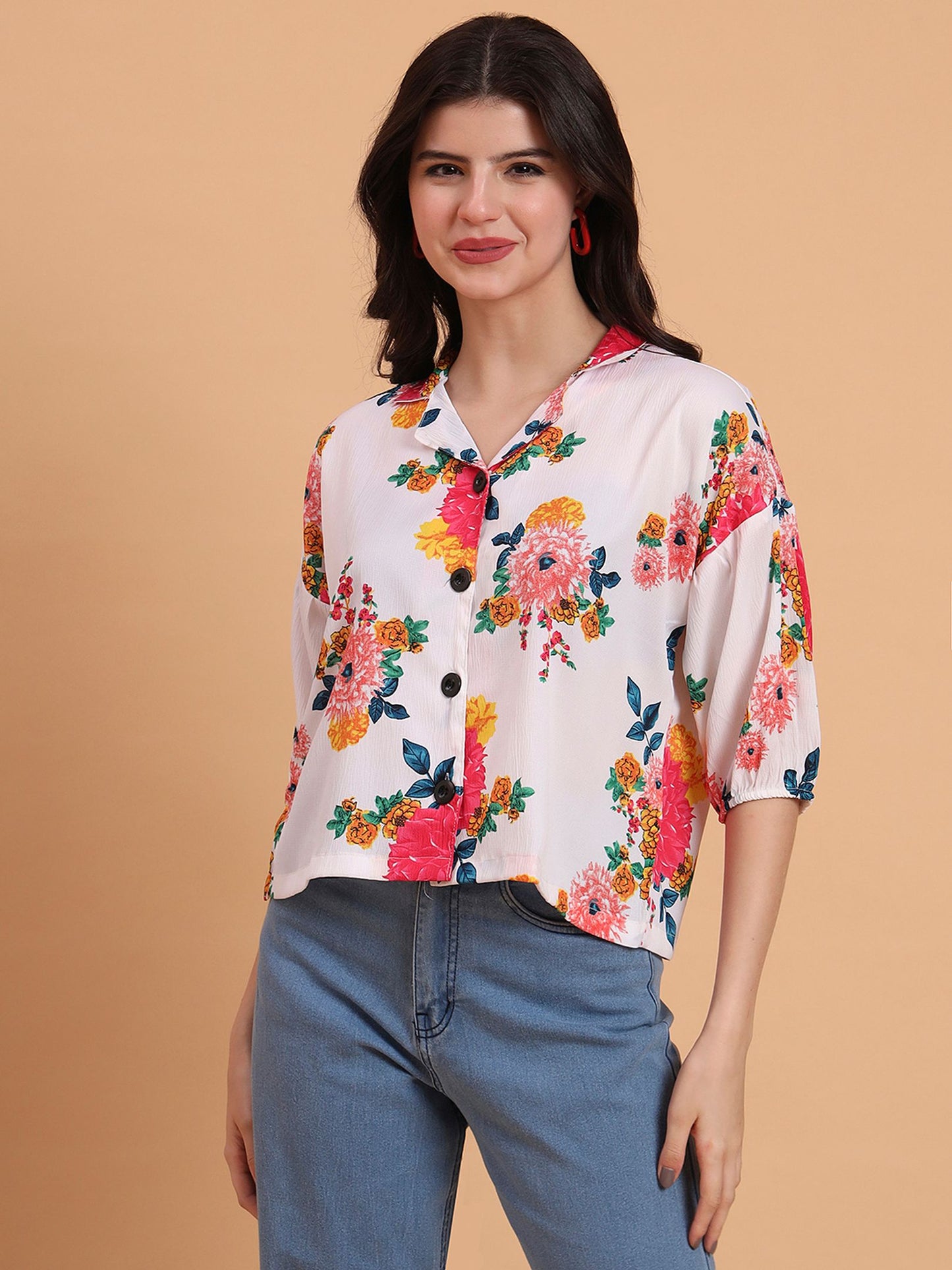 Off White Readymade Crocks Shirt: Designer Printed on Delta Fabric